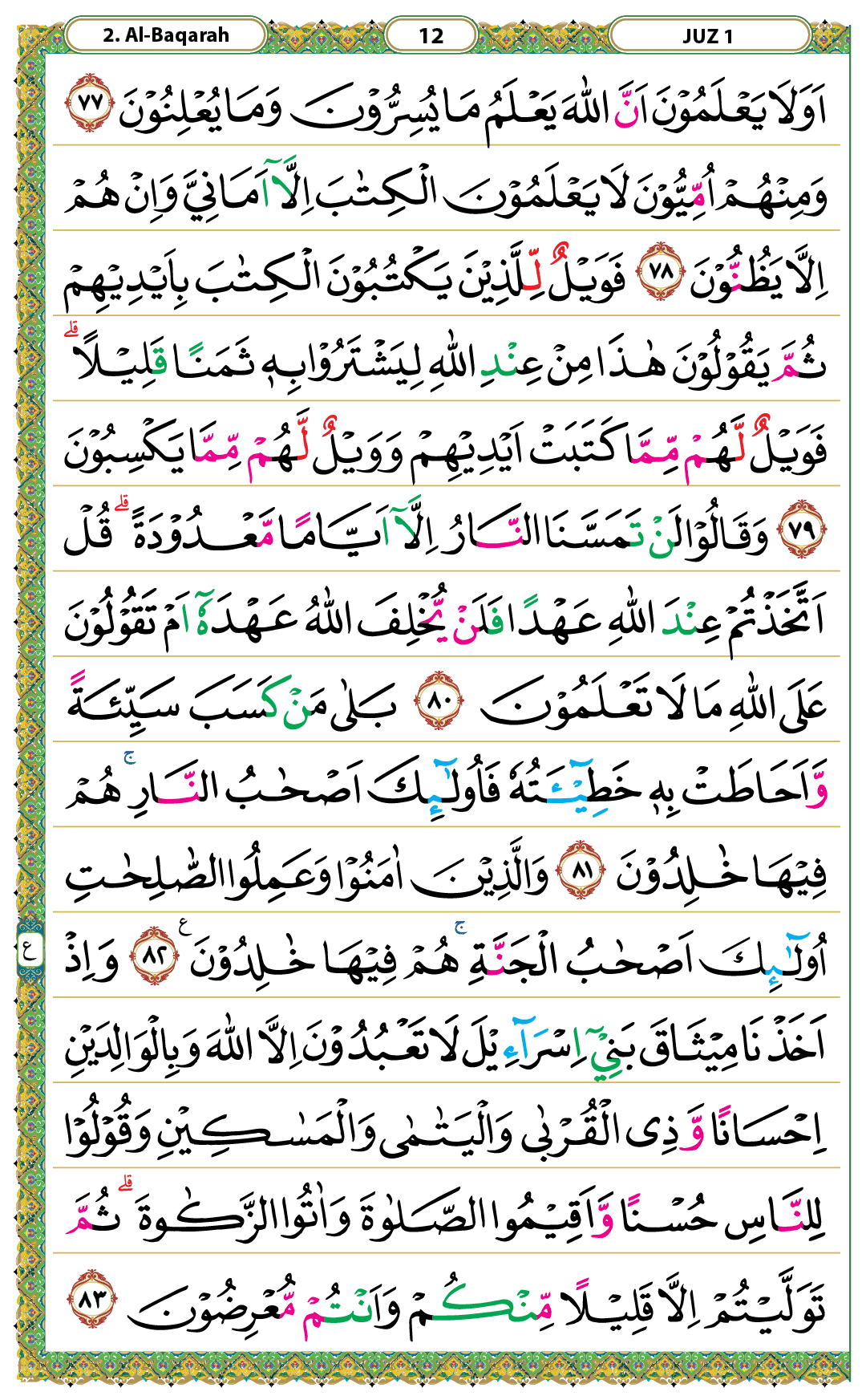 Surah Al-Baqarah Halaman 12 - Mushaf Kemenag