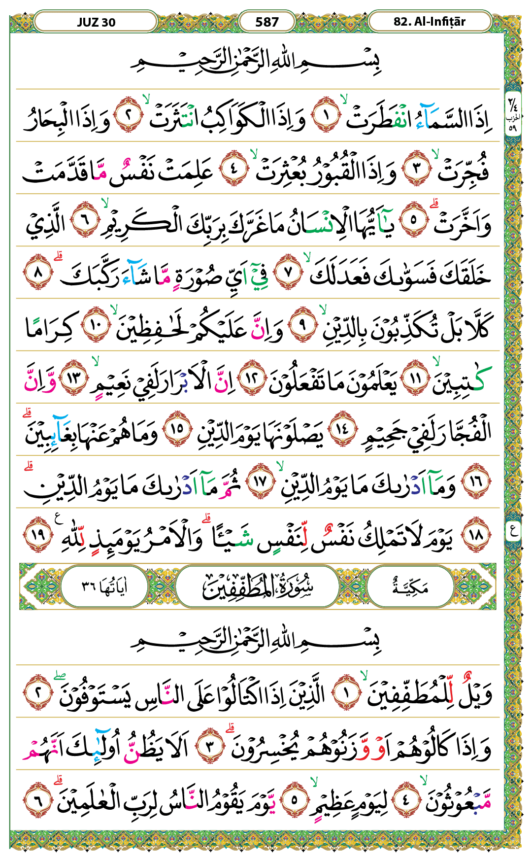 Surat Al-Infithar Lengkap